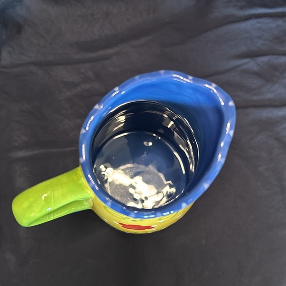 Footed Ceramic Pitcher Vase Kimberly Hodges Cupcakes and Cartwheels Yellow 5.5” - Picture 4 of 6